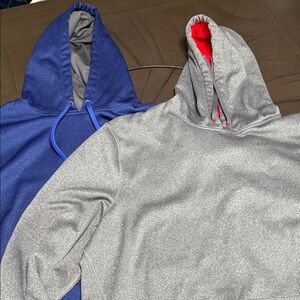 Men’s Tek Gear Blue and Gray Hoodies